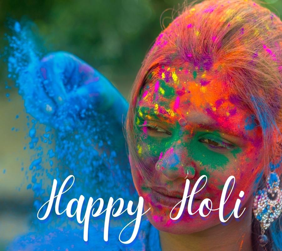 Happy Holi HD Pics Ladki Ke Sath Download For Facebook