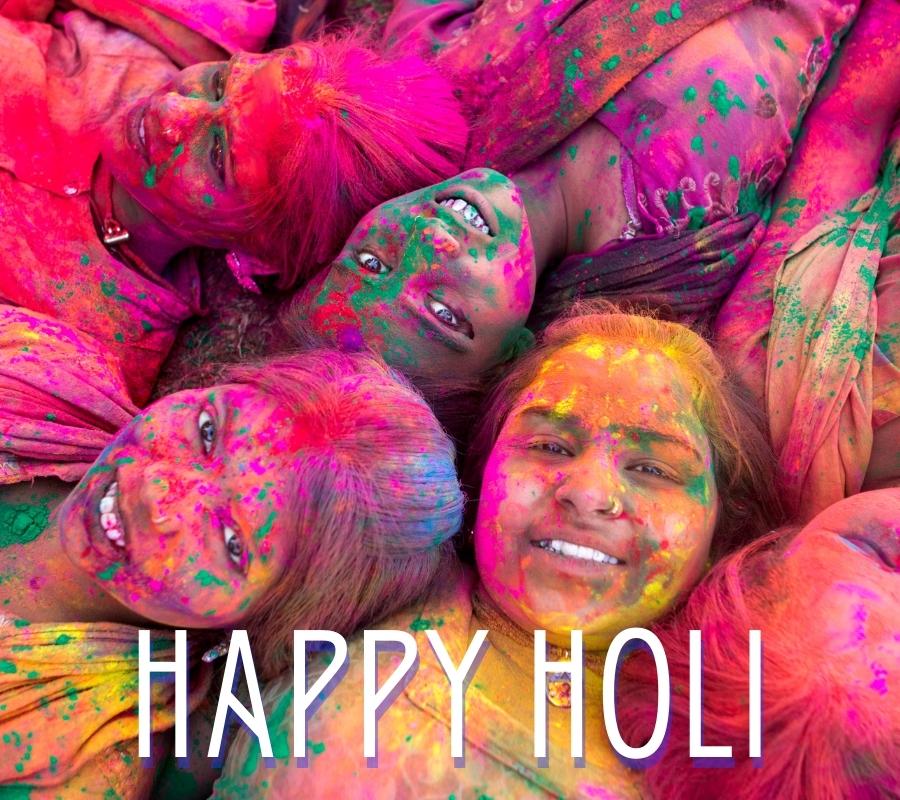 Happy Holi HD Pictures Ladki Ke Sath Download For Instagram