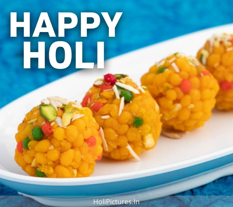 Happy Holi HD Pics With Sweets Download For Instagram