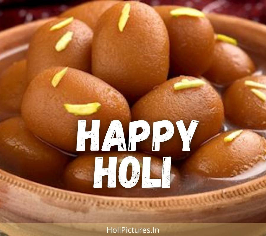 Happy Holi Images With Sweets