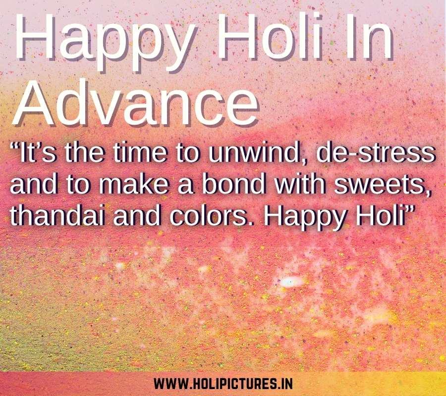 Happy Holi In Advance Photos Download