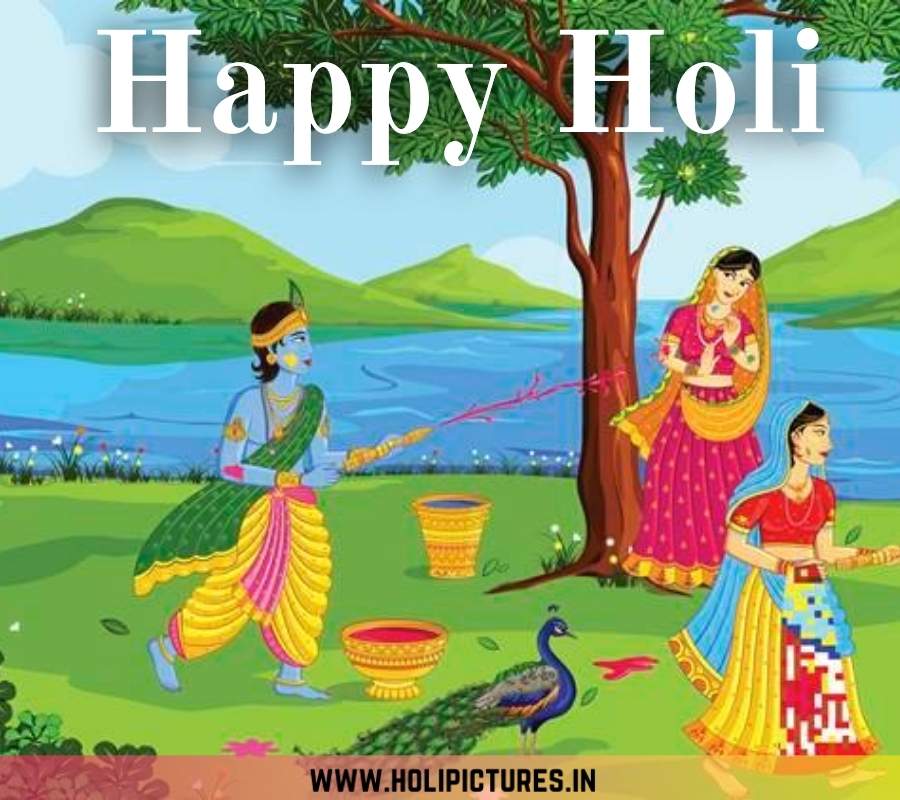 Radha Krishna Happy Holi Images Download